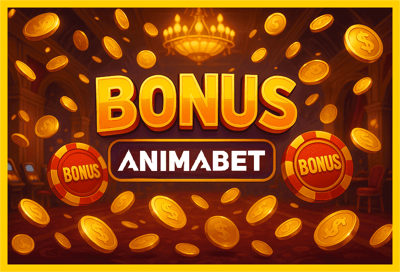 Imagem promovendo bônus ANIMABET com recompensas imperdíveis.